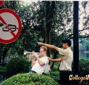 This photo was taken at an institution for children with super extremely sensitive ear drums
