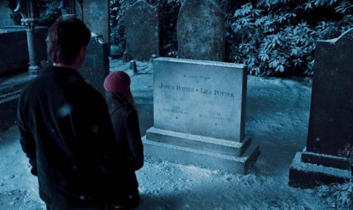 Harry & Hermione at Parents' Grave